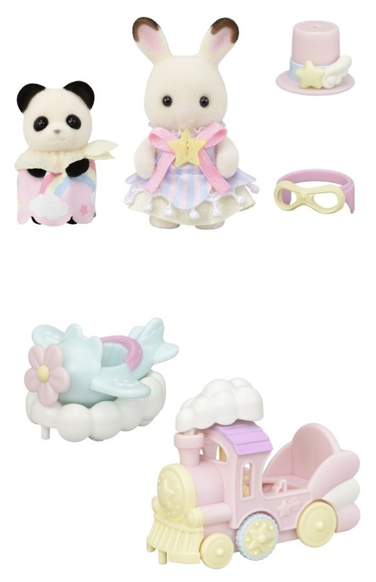 Sylvanian Families, Zabawne pojazdy z parku rozrywki, zestaw z figurkami, 5819