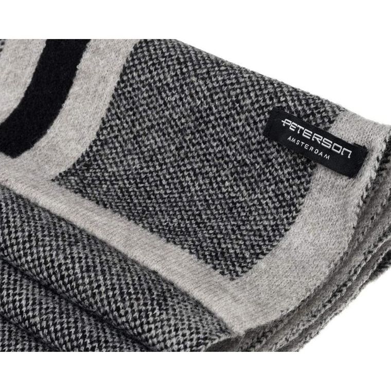 Szalik męski, szary, Peterson
