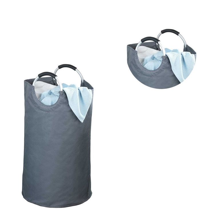 Szary kosz na pranie jumbo, 69l