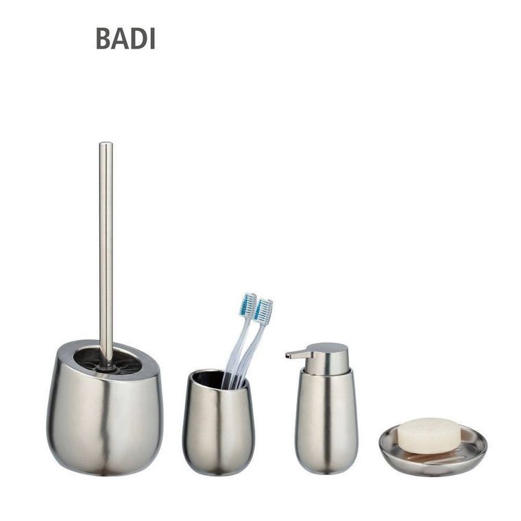 Szczotka wc, Badi, chrom Matt