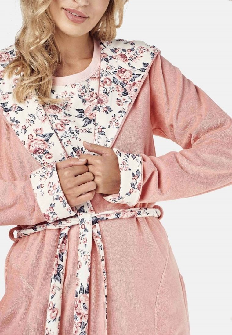 Szlafrok damski z kapturem, mix, Taro