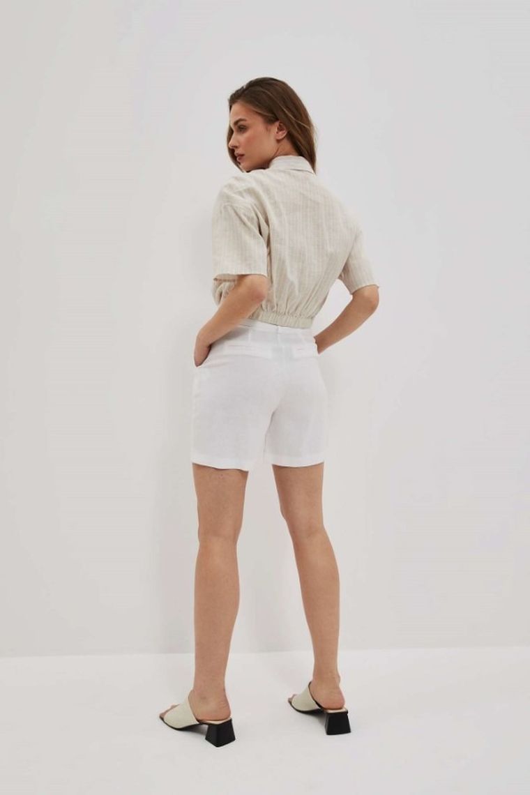 Szorty damskie, białe, Moodo