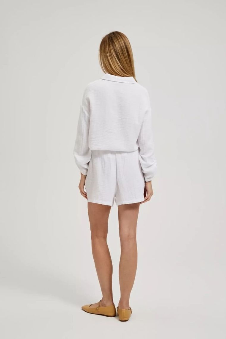 Szorty damskie, białe, Moodo