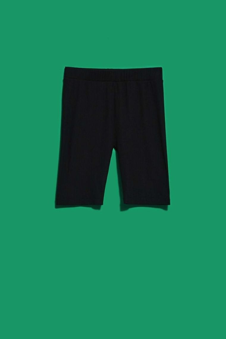 Szorty damskie, kolarki, czarne, Moodo