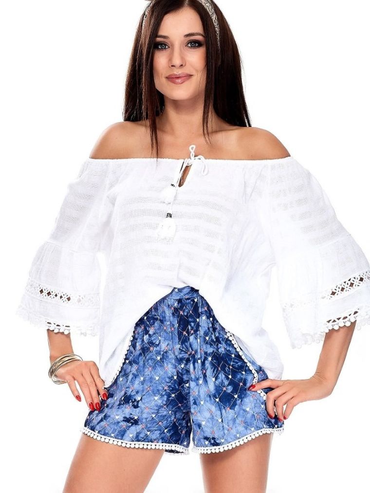 Szorty damskie, niebieskie, Factory Price