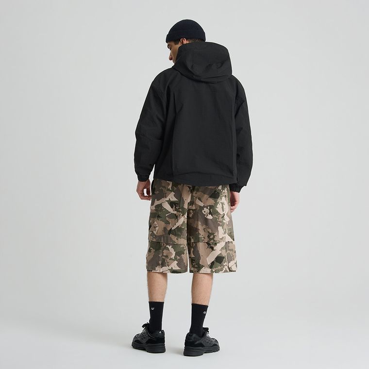 Szorty moro unisex o kroju baggy NOWEAR