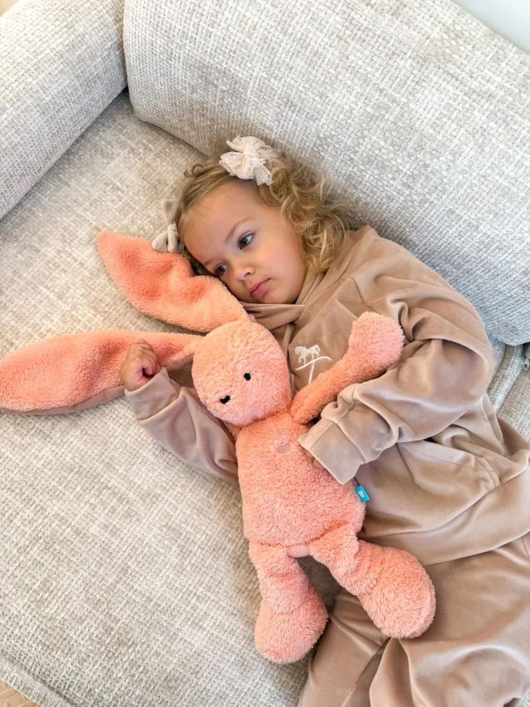 Szumisie, Królik dla starszaków, maskotka z mechanizmem szumiącym 5w1, różowy, 38 cm