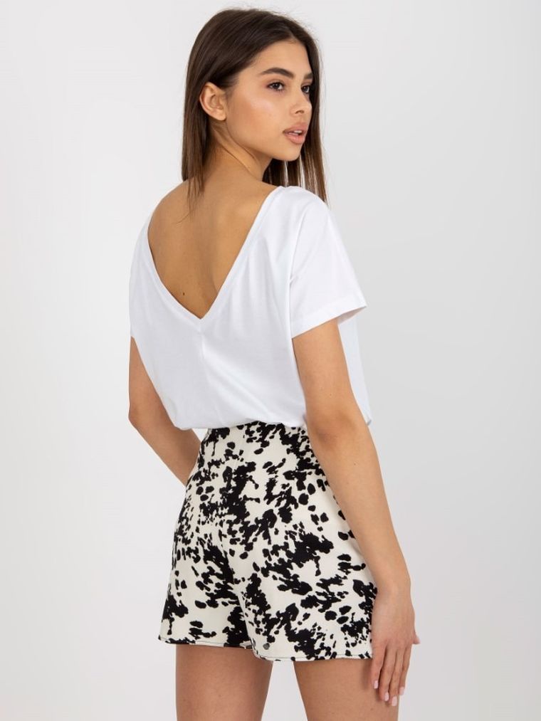 T-shirt damski, biały, Rue Paris