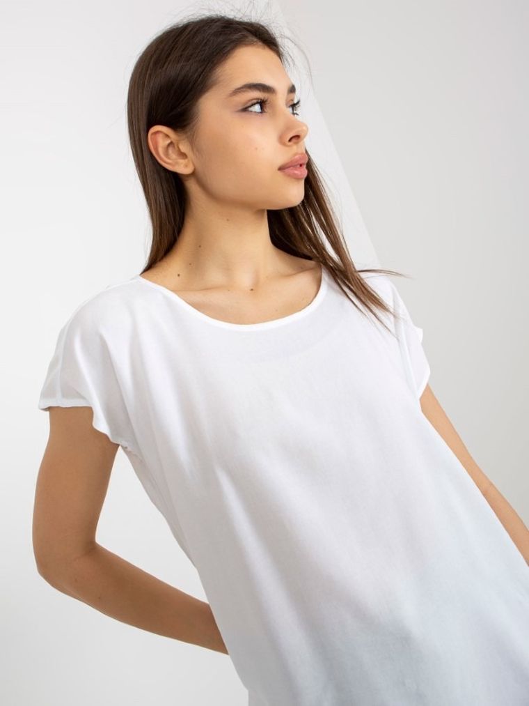 T-shirt damski, biały, Sublevel