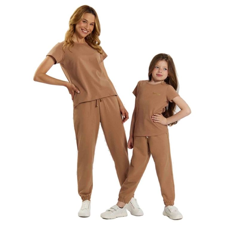 T-shirt damski, brązowy, Golden Queen