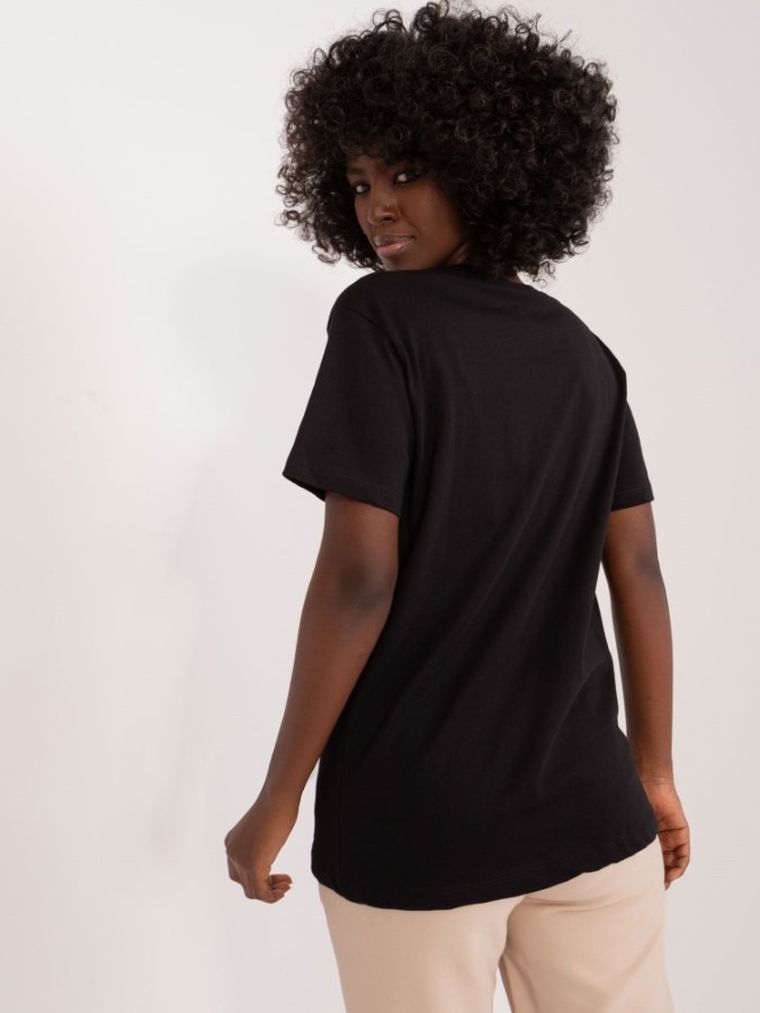 T-shirt damski, czarny, Mint