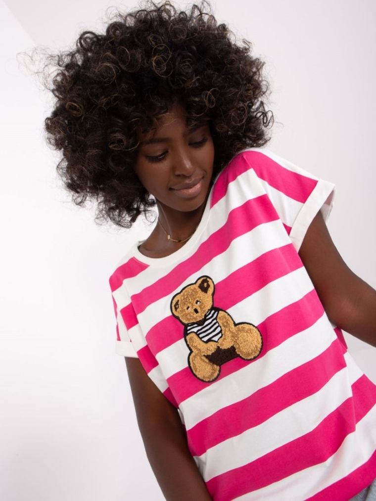 T-shirt damski, różowy, Relevance