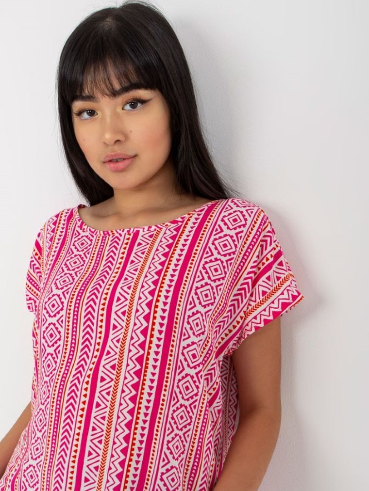 T-shirt damski, różowy, Sublevel