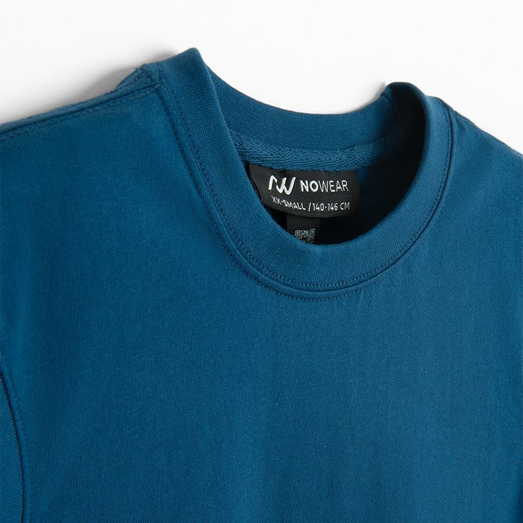 T-shirt z bawełny czesanej bez rękawów NOWEAR