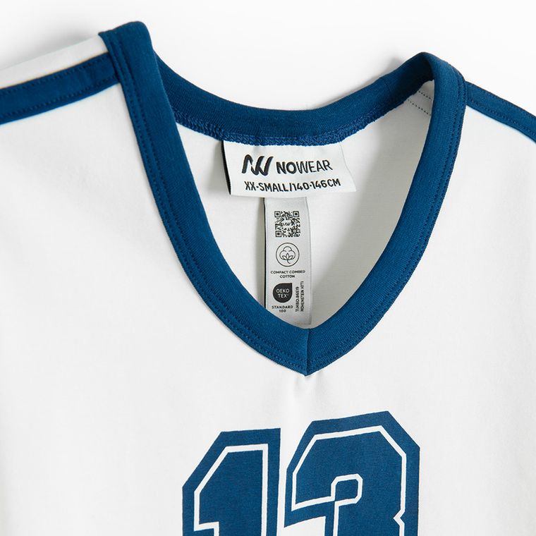 T-shirt z nadrukiem o kroju slim NOWEAR