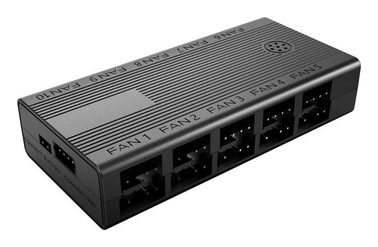 Tacens, Mars, wentylatory z hubem i pilotem, czarne, 120 mm, 3 szt.