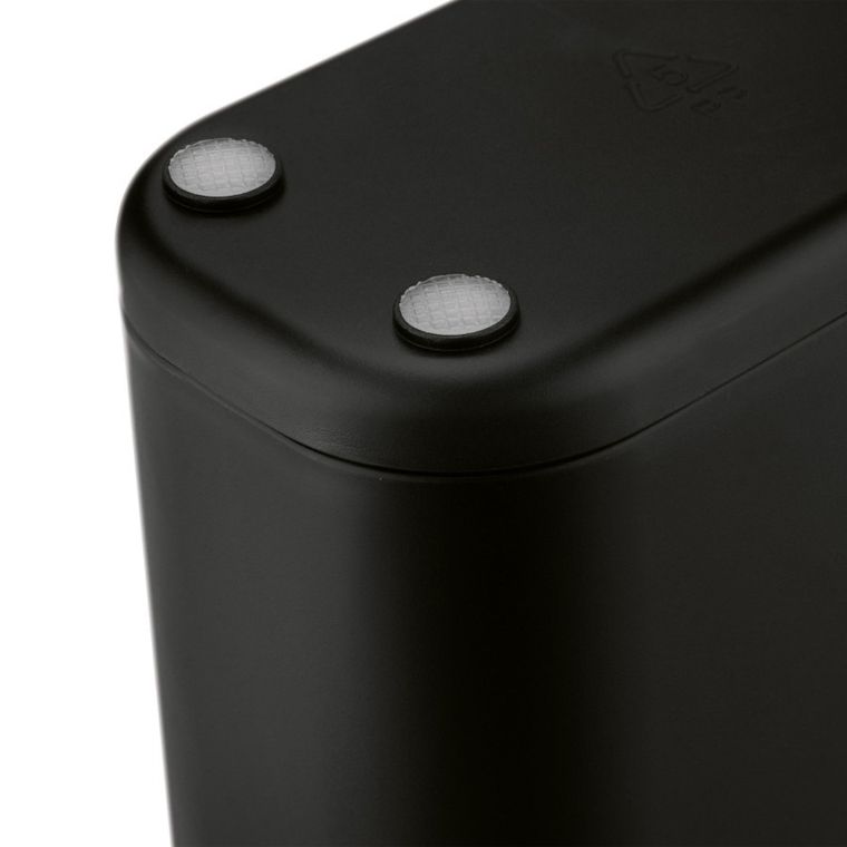 Tadar, Cuisine, ociekacz na sztućce, 2 komory, czarny, 13,5-7,5-10,8 cm