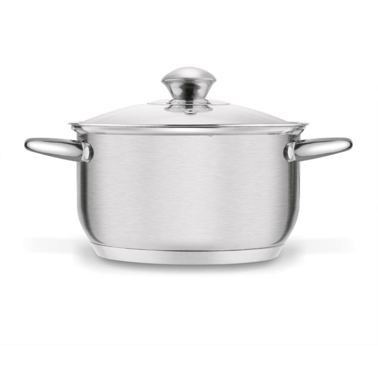 Tadar, garnek stalowy z pokrywką 18 cm, 2.6l, Cori
