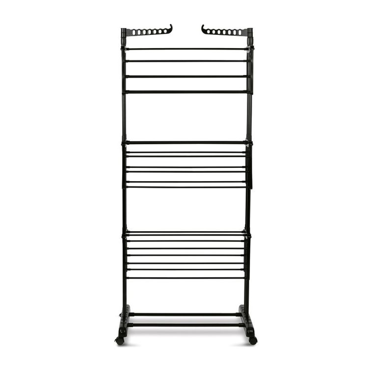 Tadar, suszarka balkonowa, pionowa, czarna, 75-126-64-170 cm