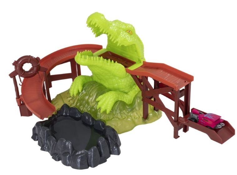 Teamsterz, Szczęki krokodyla, tor wyścigowy z pojazdem, zmiana koloru pojazdu