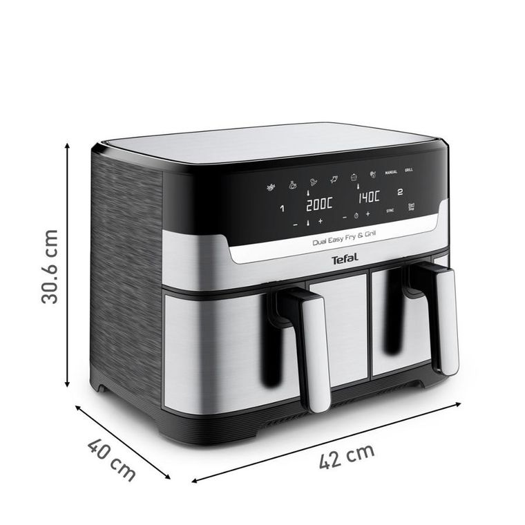 Tefal, Dualeasy, frytkownica beztłuszczowa, 8,3l