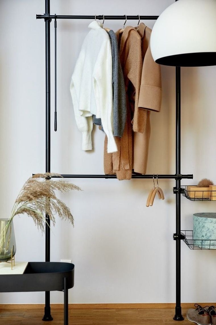 Teleskopowy system do garderoby, Herkules basic, czarny