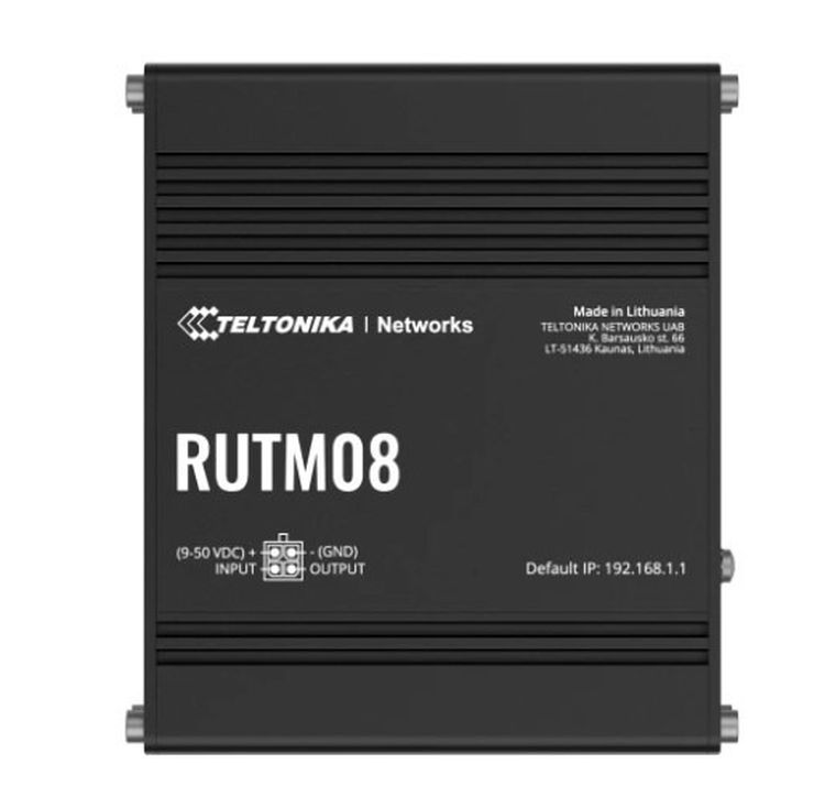 Teltonika, przemysłowy router, RUTM08, 4xGbE