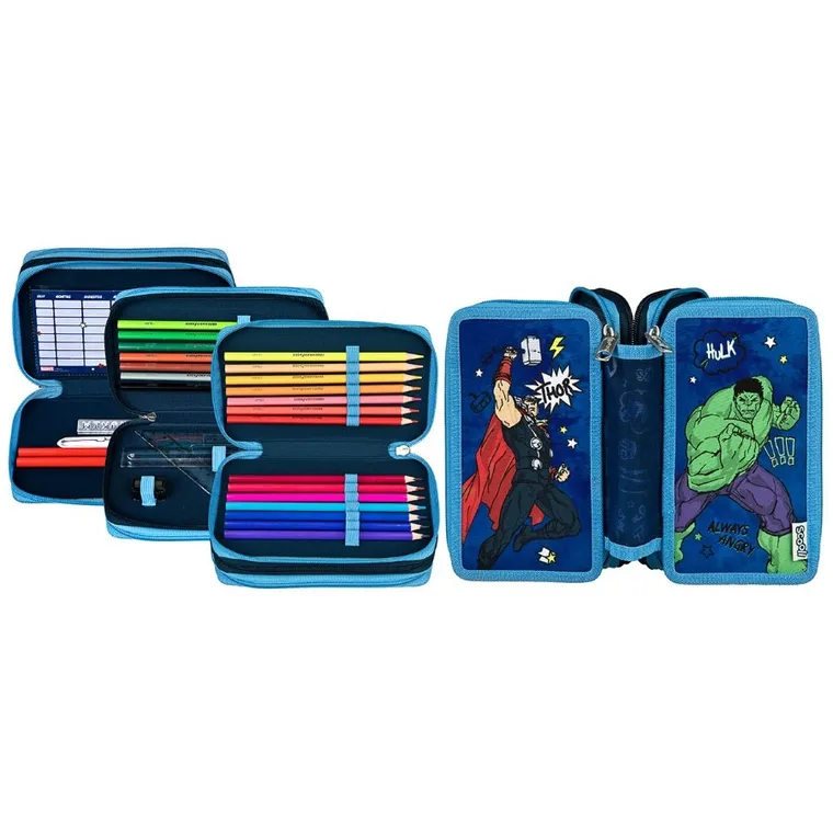 The Avengers, potrójny piórnik z wyposażeniem