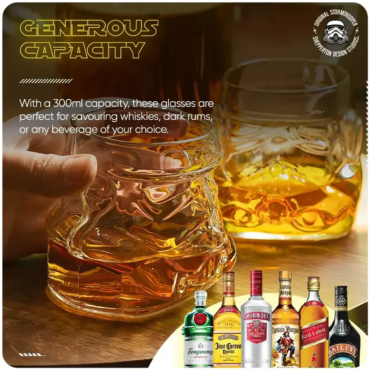 Thumbs UP! Star Wars, Stormtrooper, szklanki do whisky, 300 ml, 2 szt.