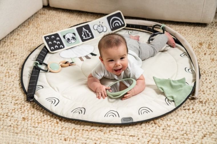 Tiny Love, Décor, gimnastyczna mata edukacyjna z pałąkami, czarno-biała