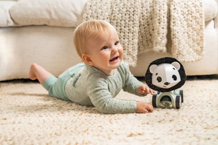 Tiny Love, interaktywna zabawka, lew George, czarno-biała