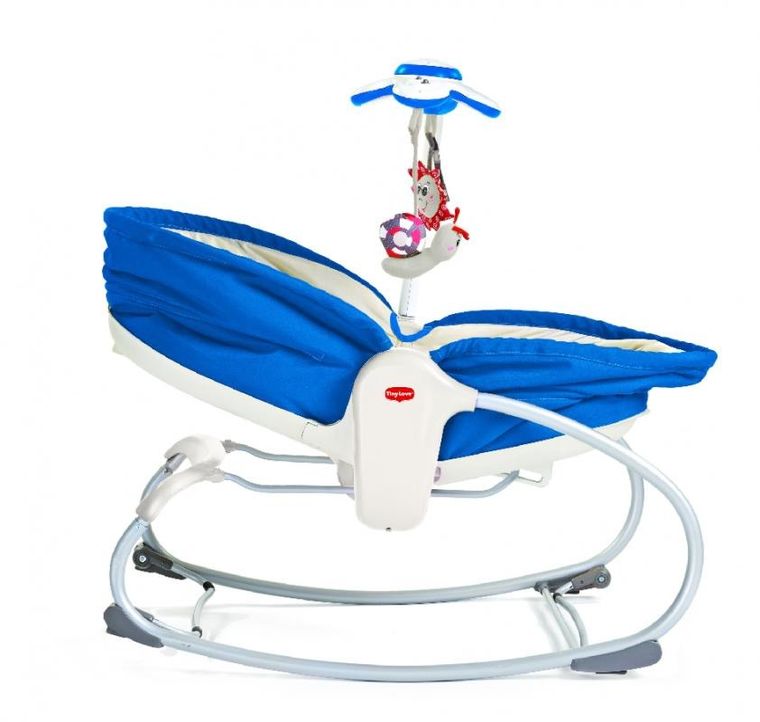 Tiny Love, Wielofunkcyjny leżaczek bujaczek łóżeczko, 3w1, niebieski