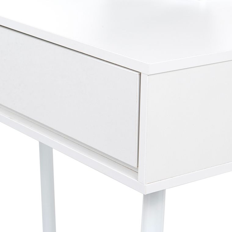 Toaletka kosmetyczna w stylu francuskim, blat 100 cm, biały