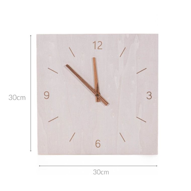 Today, zegar ścienny drewniany, Simplicity