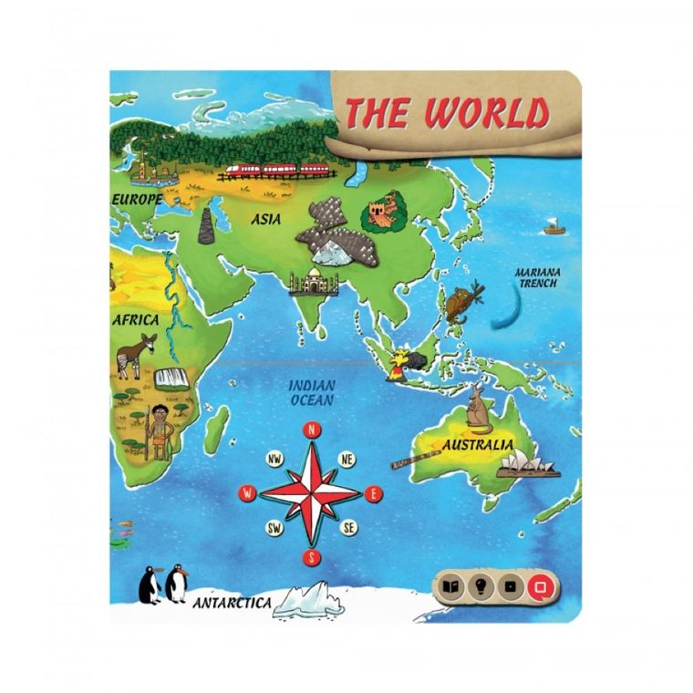 Tolki Book. World Atlas. Interactive talking book. Wersja angielska