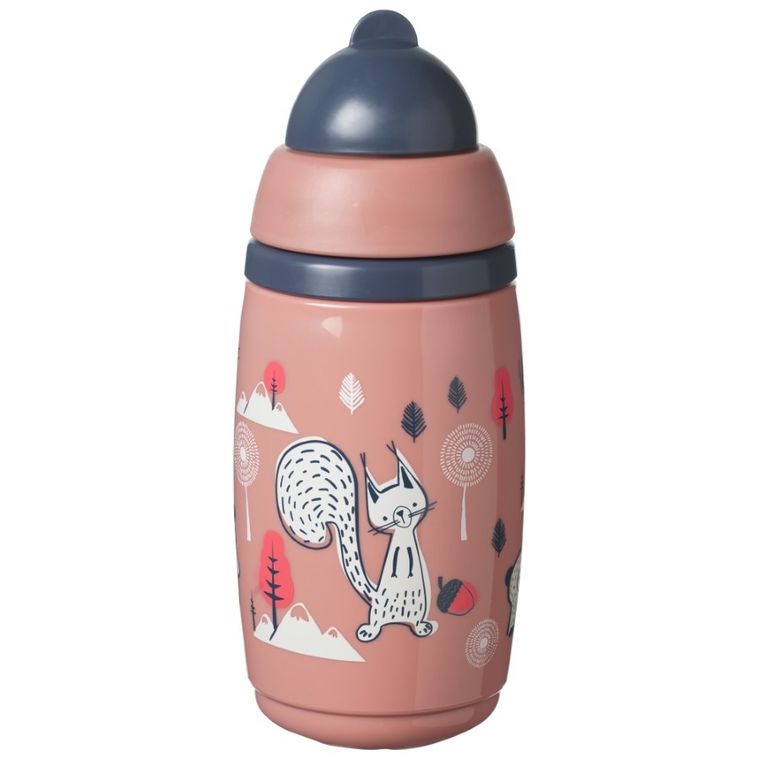 Tommee Tippee, bidon ze słomką, różowy, 266 ml