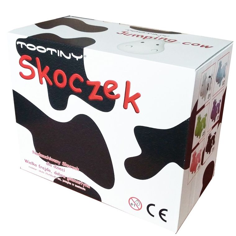 Tootiny, skoczek Krówka z pompką, biała