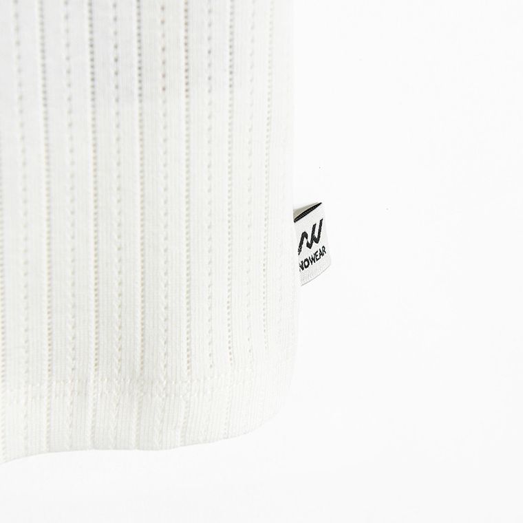 Top ażurowy z bawełny czesanej NOWEAR