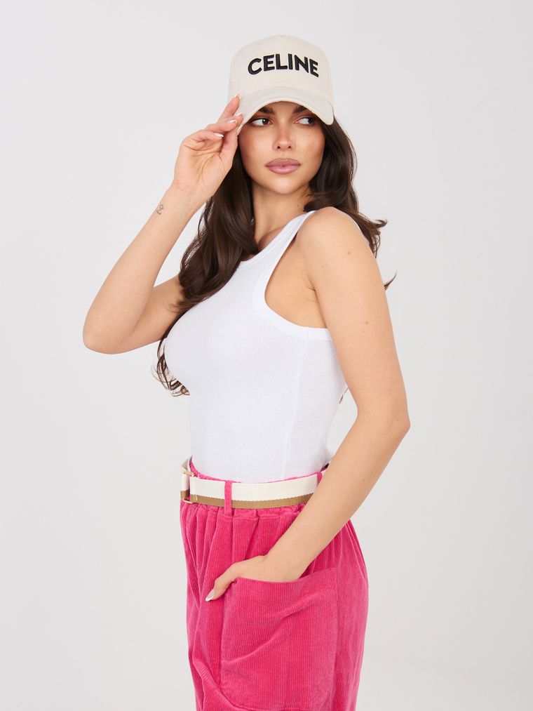 Top damski, biały, Sublevel