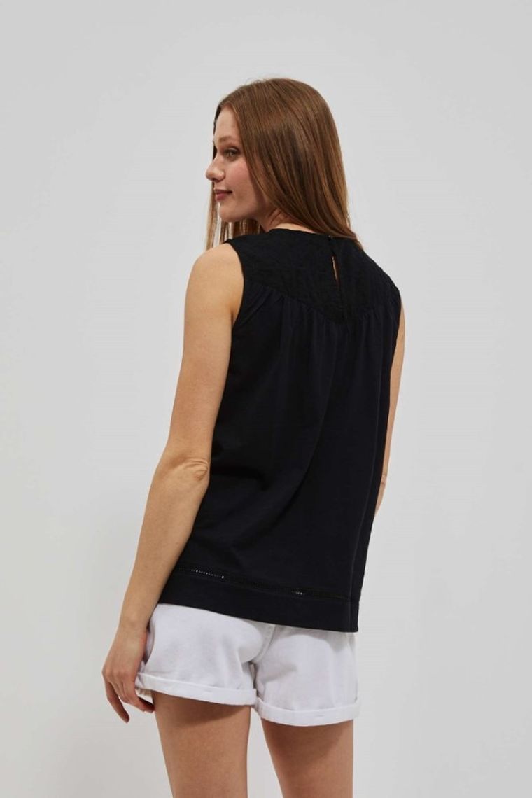 Top damski, czarny, Moodo