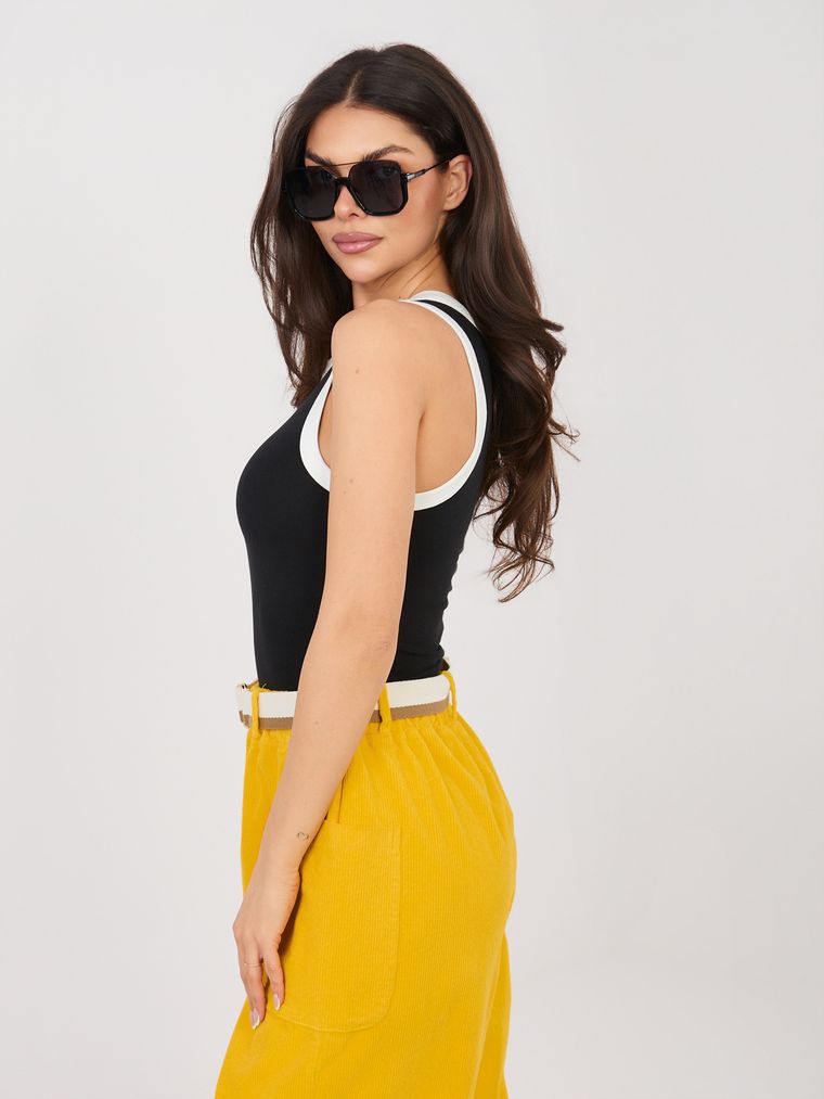 Top damski, czarny, Sublevel