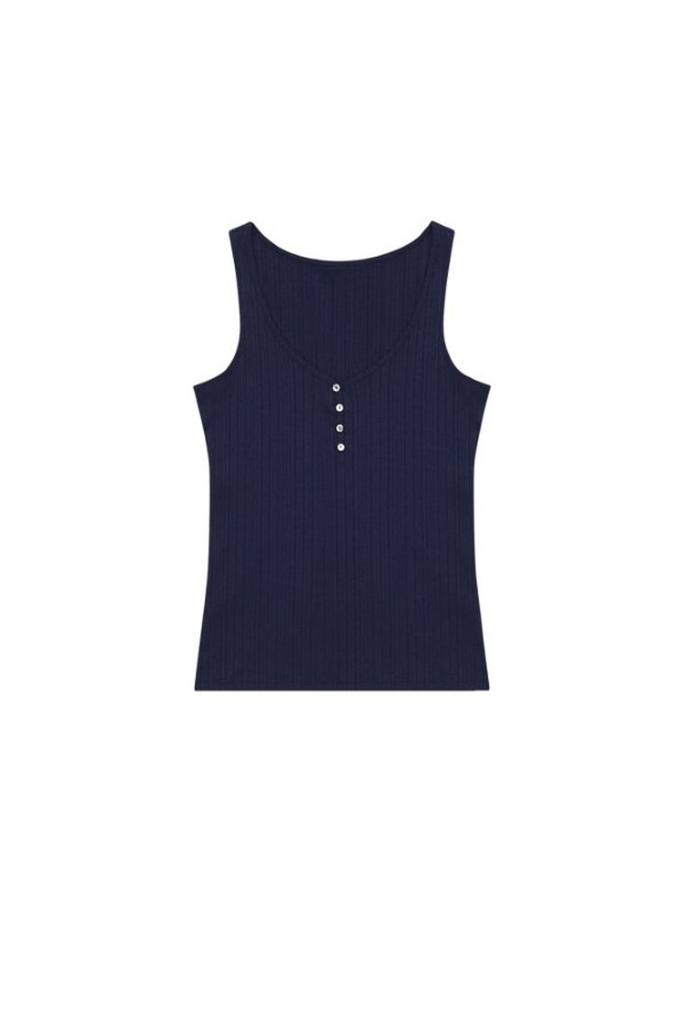 Top damski, granatowy, Moodo