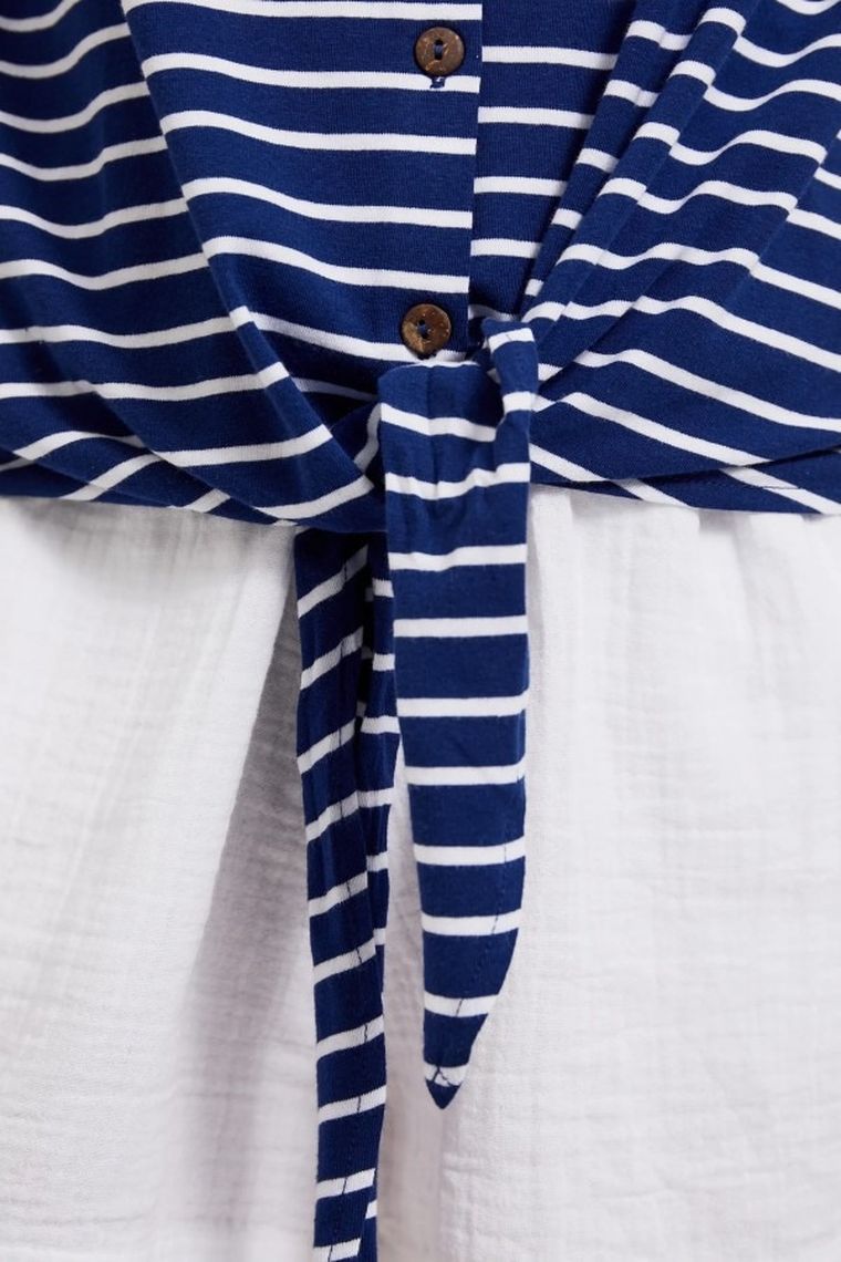 Top damski, niebieski, Moodo