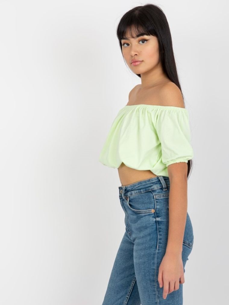 Top damski, zielony, Lily Rose