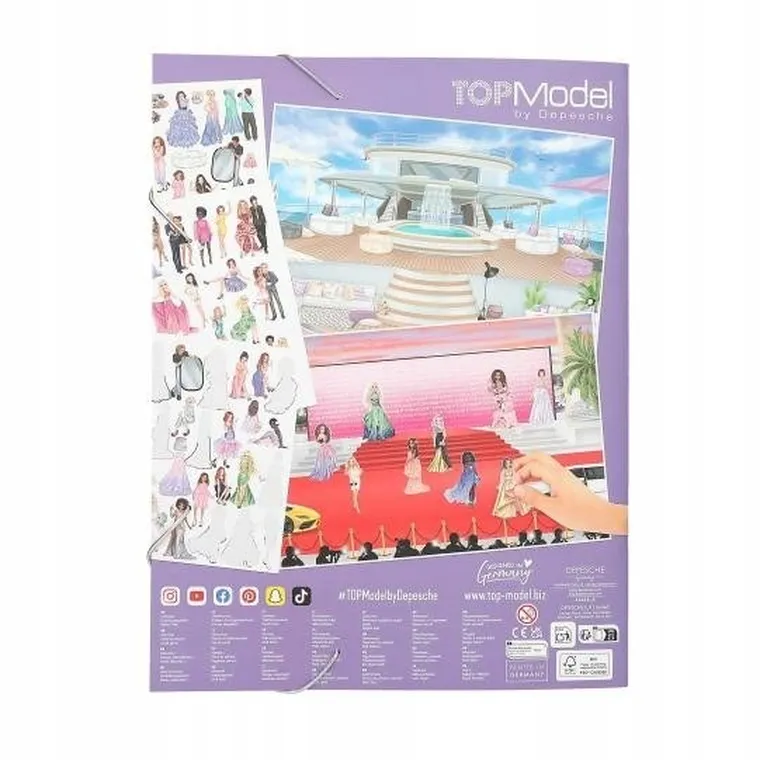 Top Model, Glamour, zestaw kreatywny z naklejkami