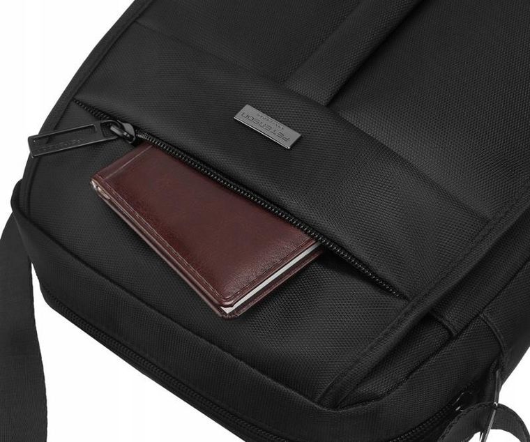 Torba listonoszka, czarna, Peterson