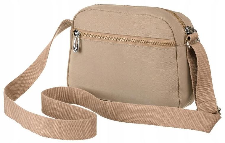 Torebka listonoszka, beżowa, Peterson