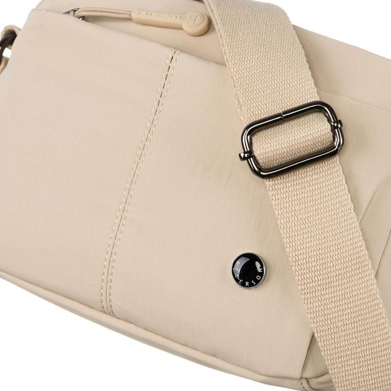 Torebka listonoszka, beżowa, Peterson