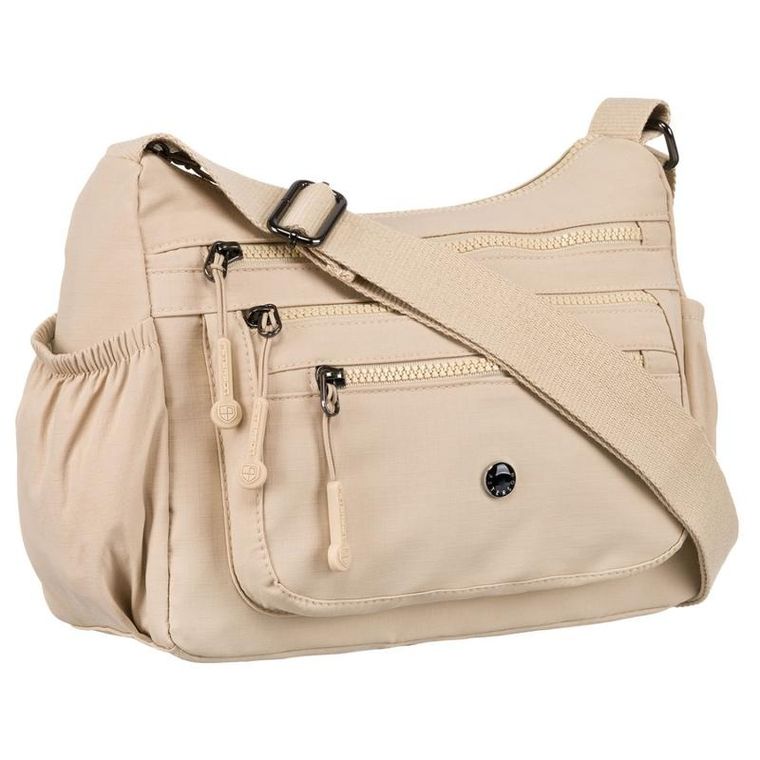 Torebka listonoszka, beżowa, Peterson