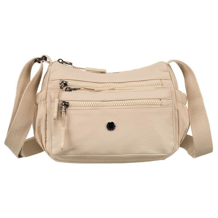 Torebka listonoszka, beżowa, Peterson